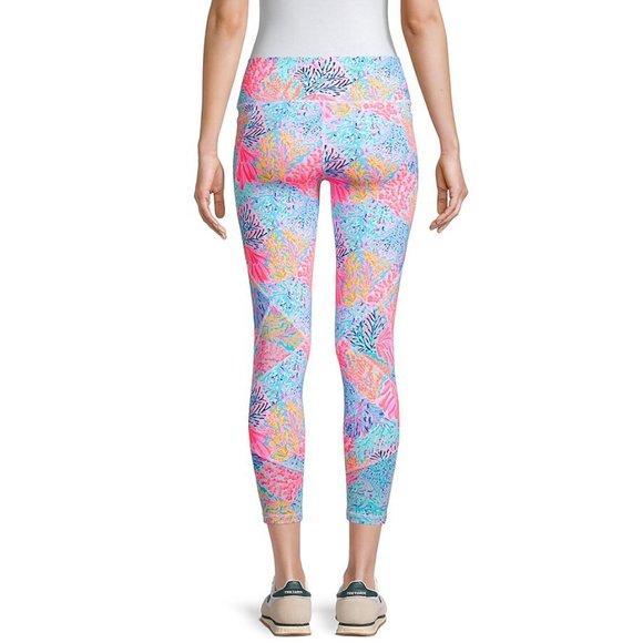 NWT Lilly Pulitzer Weekender High-Rise Print Crop Leggings XS - Picture 4 of 5